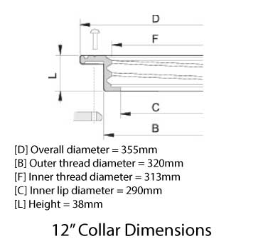 12" Tank Collar - Manta 355 Series