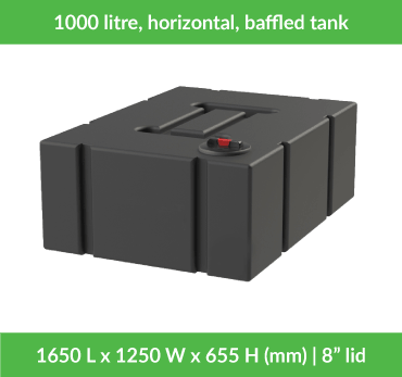 Horizontal Tanks | 450-1000 Litres | Baffled