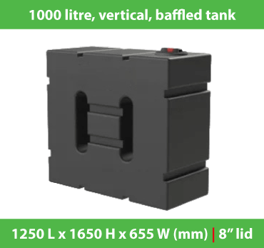 Vertical Tanks | 400-1000 Litres | Baffled