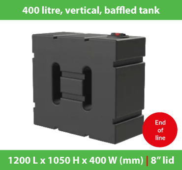 Vertical Tanks | 400-1000 Litres | Baffled