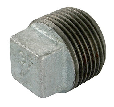 Square Headed Plug - BSP - Malleable Iron