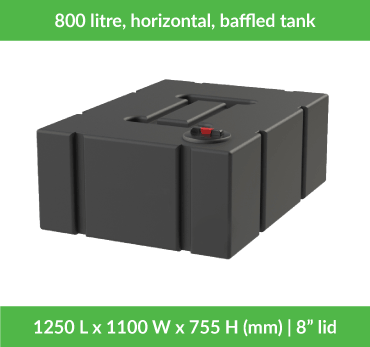 Horizontal Tanks | 450-1000 Litres | Baffled