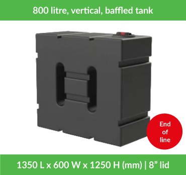 Vertical Tanks | 400-1000 Litres | Baffled