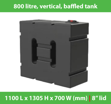 Vertical Tanks | 400-1000 Litres | Baffled
