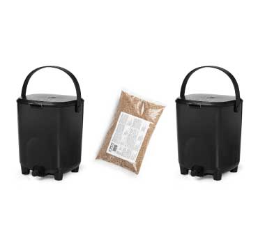 Bokashi Twin Kit | 2 x 10L Pre-Composters