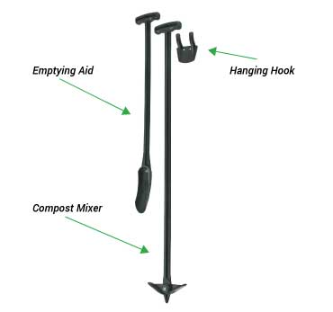 Composter Toolkit | Mixer, Scoop & Bracket