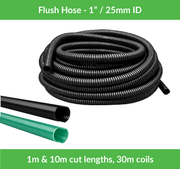Portable Toilet Flush Hose | 1" | Waste or Water