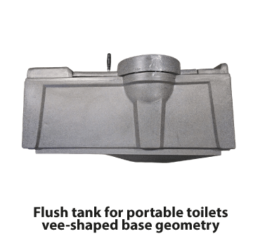 Flush Tank | 215 Litres | vee-shaped base