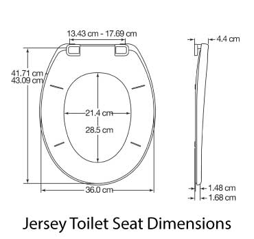 Toilet Seat | Jersey | Black