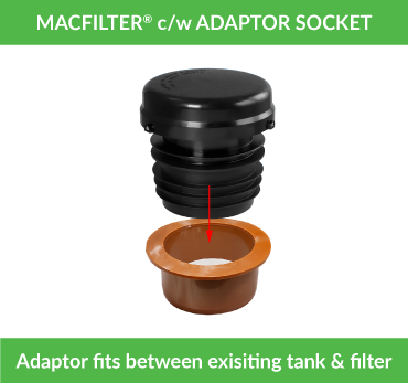 Septic Tank Air Admittance Valve | Active Carbon Filter | 75-110mm