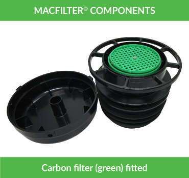 Septic Tank Air Admittance Valve | Active Carbon Filter | 75-110mm