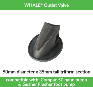 Outlet Valve | Compac 50 & Gusher Flusher Pump | 415.39