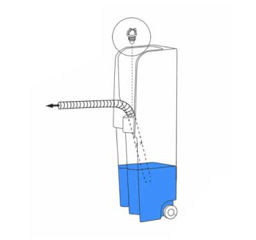 Pee One Suction Hose Assembly - Emptying