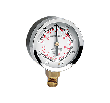 Pressure Gauge - Manometer - Glycerine-filled