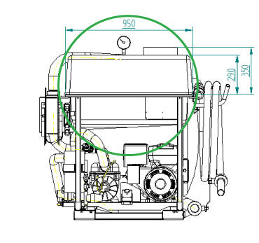 ROM Water Tank for Type 2 Service Unit | 200 Litres