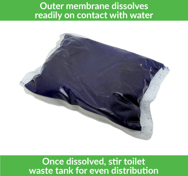Chemical Toilet Sachets | Construction & Event Toilets