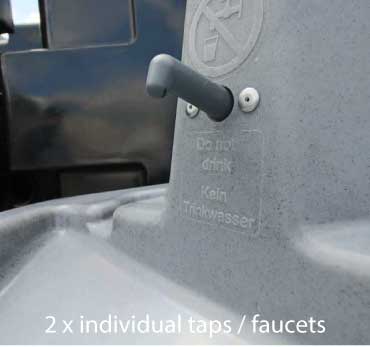 HERA 3 | Free-Standing Sink | Twin Basins