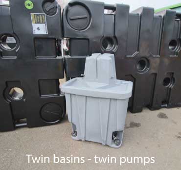 HERA 3 | Free-Standing Sink | Twin Basins