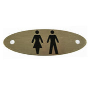 Male - Female Toilet Plate - Metal