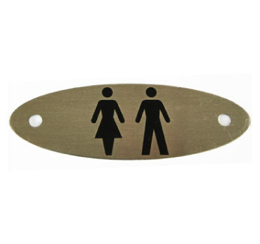 Male - Female Toilet Plate - Metal