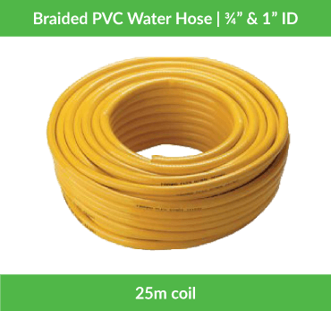 Water Hose | PVC | Braided | Yellow
