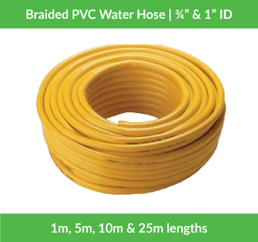 Water Hose | PVC | Braided | Yellow