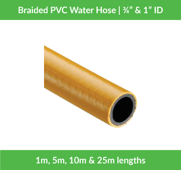 Water Hose | PVC | Braided | Yellow